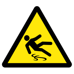 Danger sol glissant